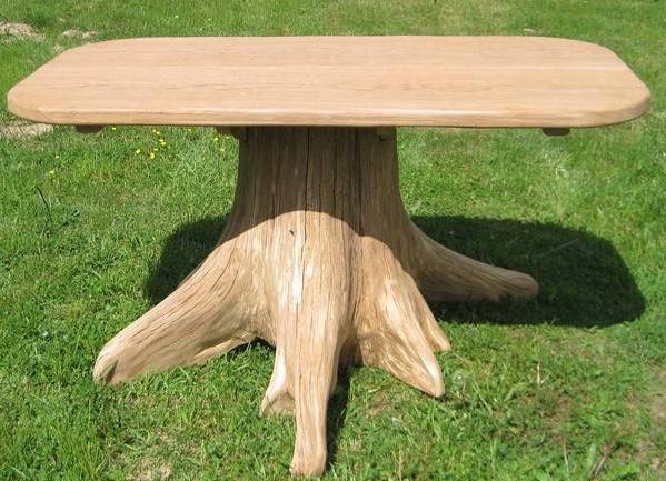 Сделать стол из ствола дерева